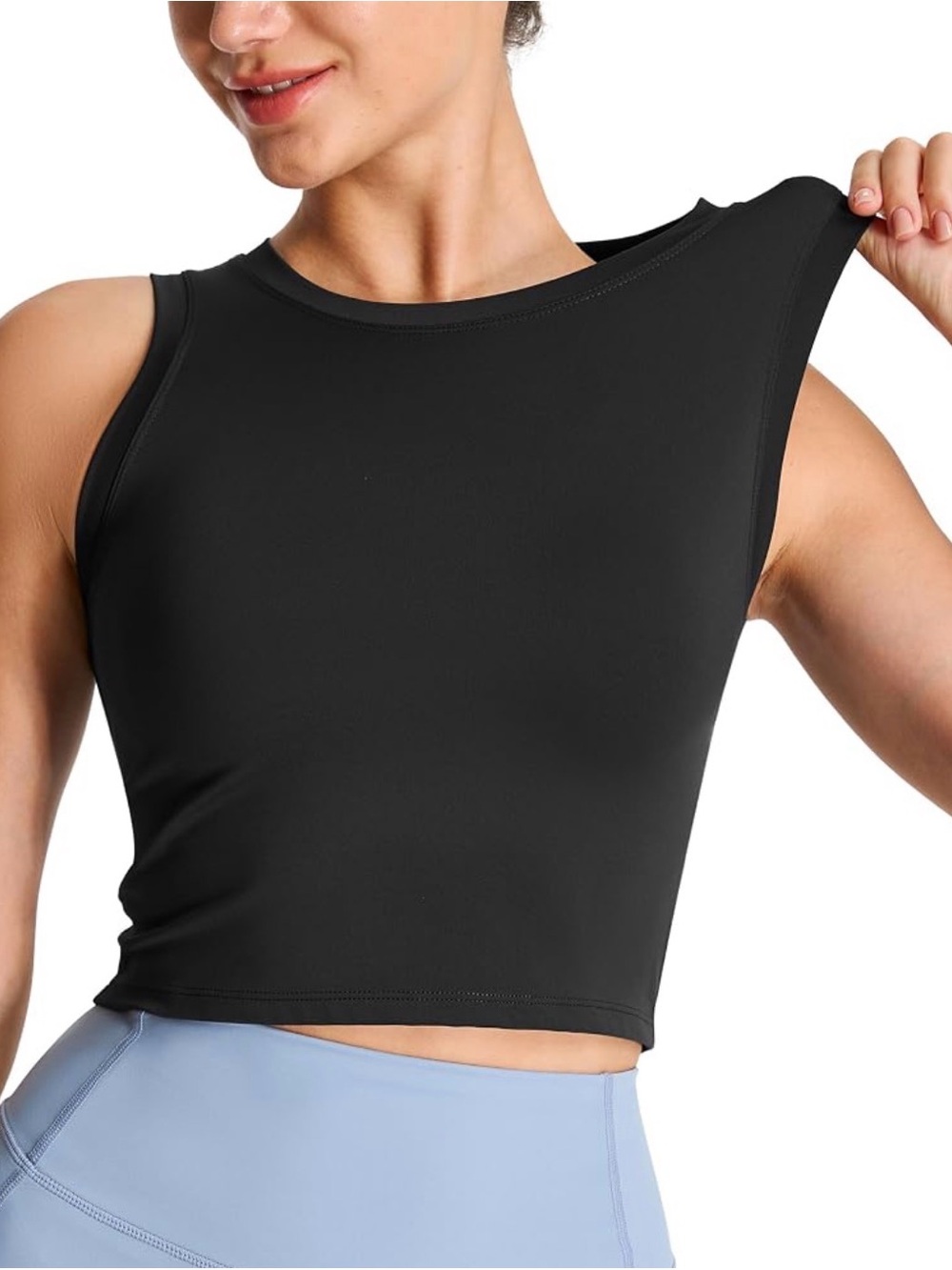 Primark Black Sleeveless Crop Top